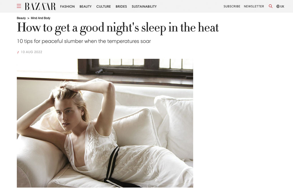 Harper's Bazaar: 10 tips for sleep