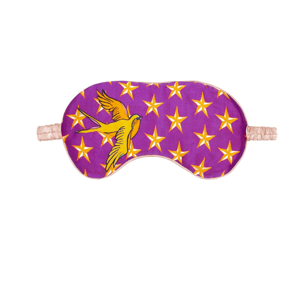 Jessica Russel Flint Silk Eye Mask Lucy & the Golden Swallows