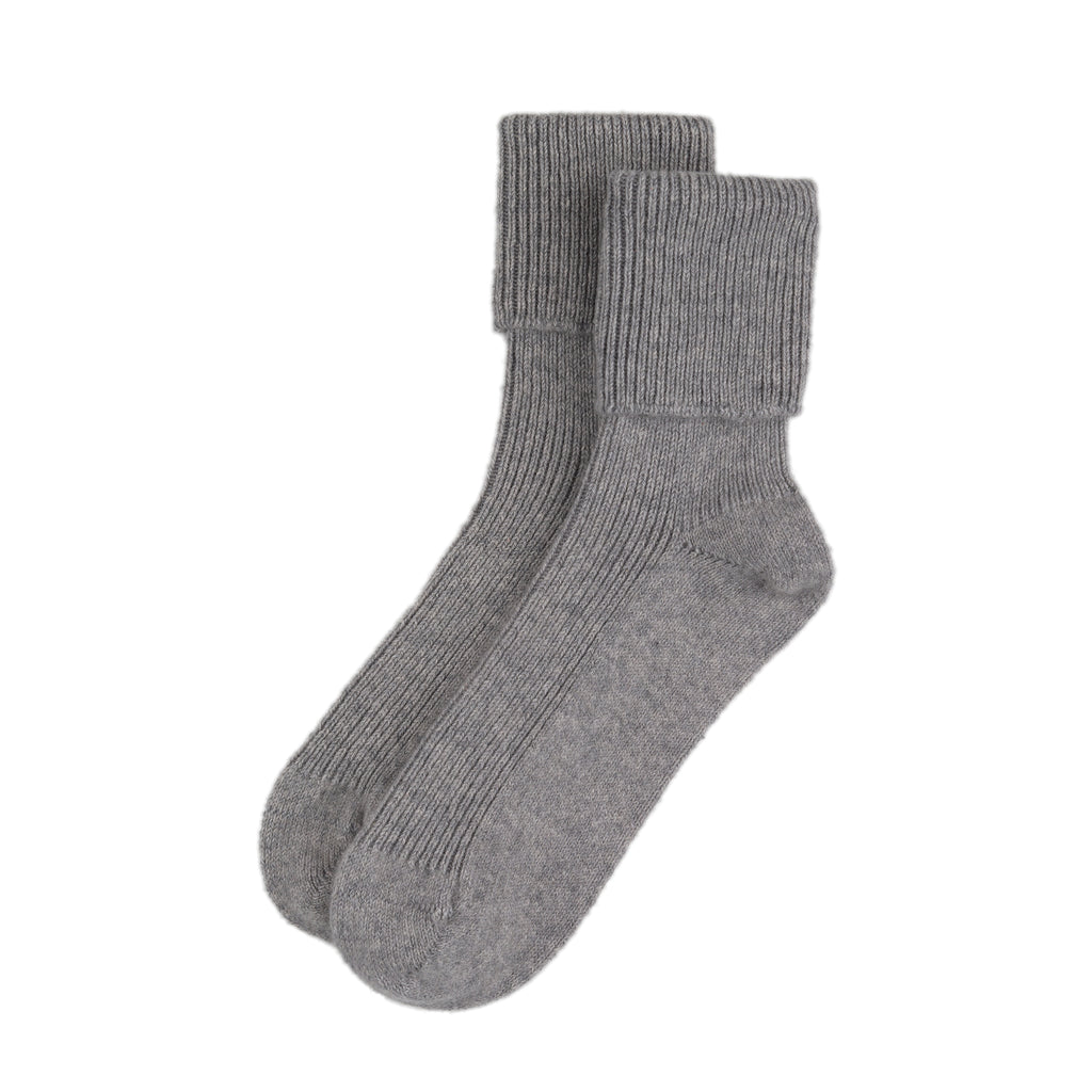 Rosie Sugden Grey Cashmere Socks