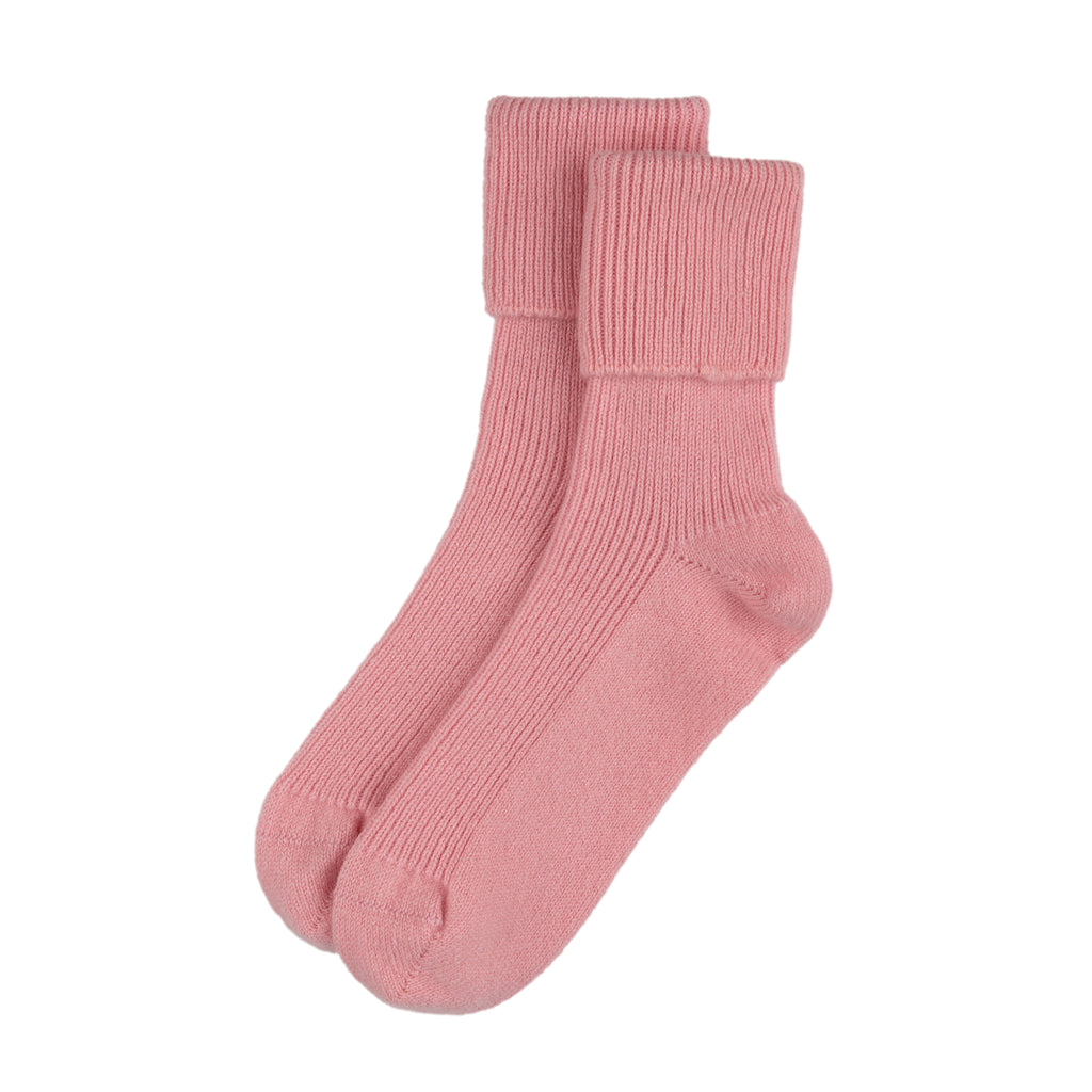 Rosie Sugden Rose Pink Cashmere Socks